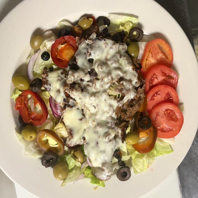 Cheesesteak Salad.