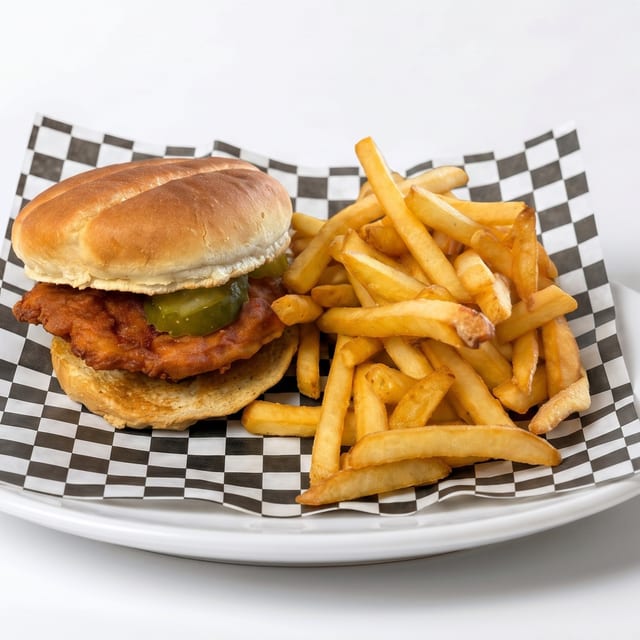 Crispy Chicken Sandwich & Fries.