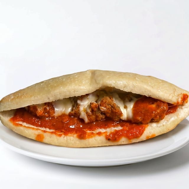 Meatball Parmigiana Sub.